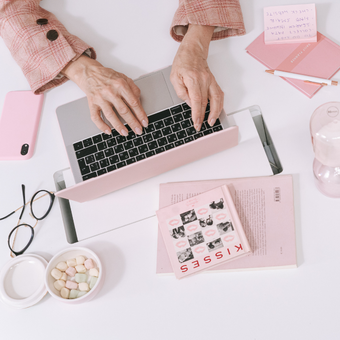 woman at her computer