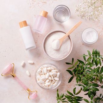 product bottles and supplements