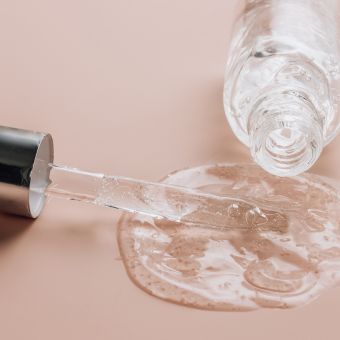 Bottle of hyaluronic acid