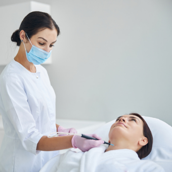 ASCP Member performs electrodesiccation