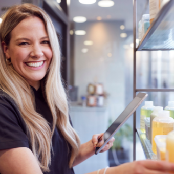 ASCP Spa owner doing inventory