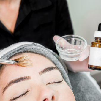 ASCP member gives client a chemical peel