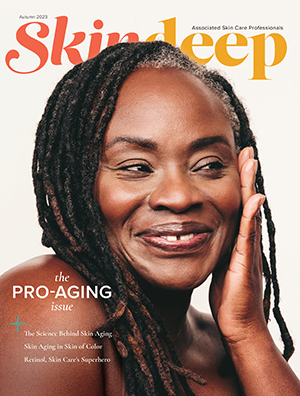 a cover image of ASCP Skin Deep magazine for estheticians